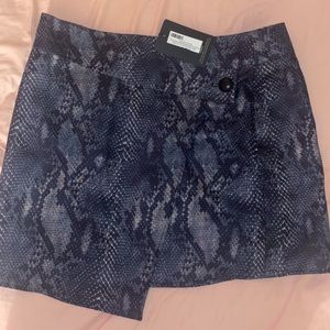 Snake print skirt